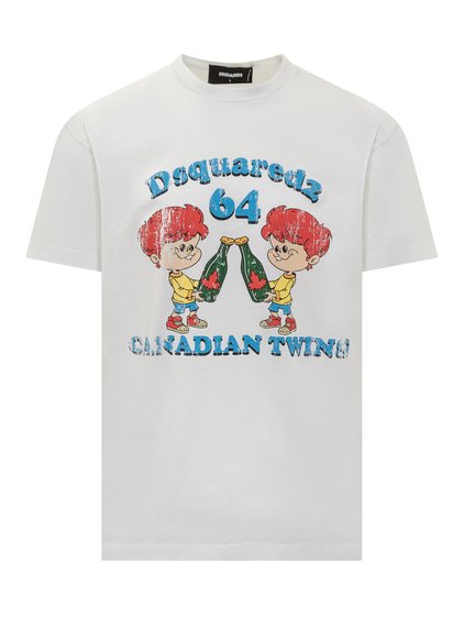 Canadian Twins Print T-Shirt  image