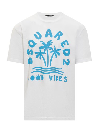 T-Shirt with Lettering Print image